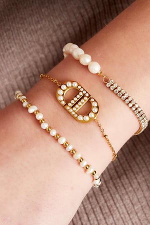 Armband Good Life Perlen Goldfarbe Edelstahl h5 Bild2